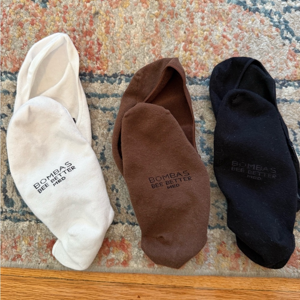 Bombas Women's Ultralight No-Show socks - White, Brown, Black, Beige